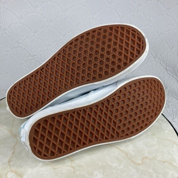 Vans Slip On Checkerboard Skate Shoes 8.5 Blue Streetwear Casual Comfort Sneaker - Picture 12 of 13